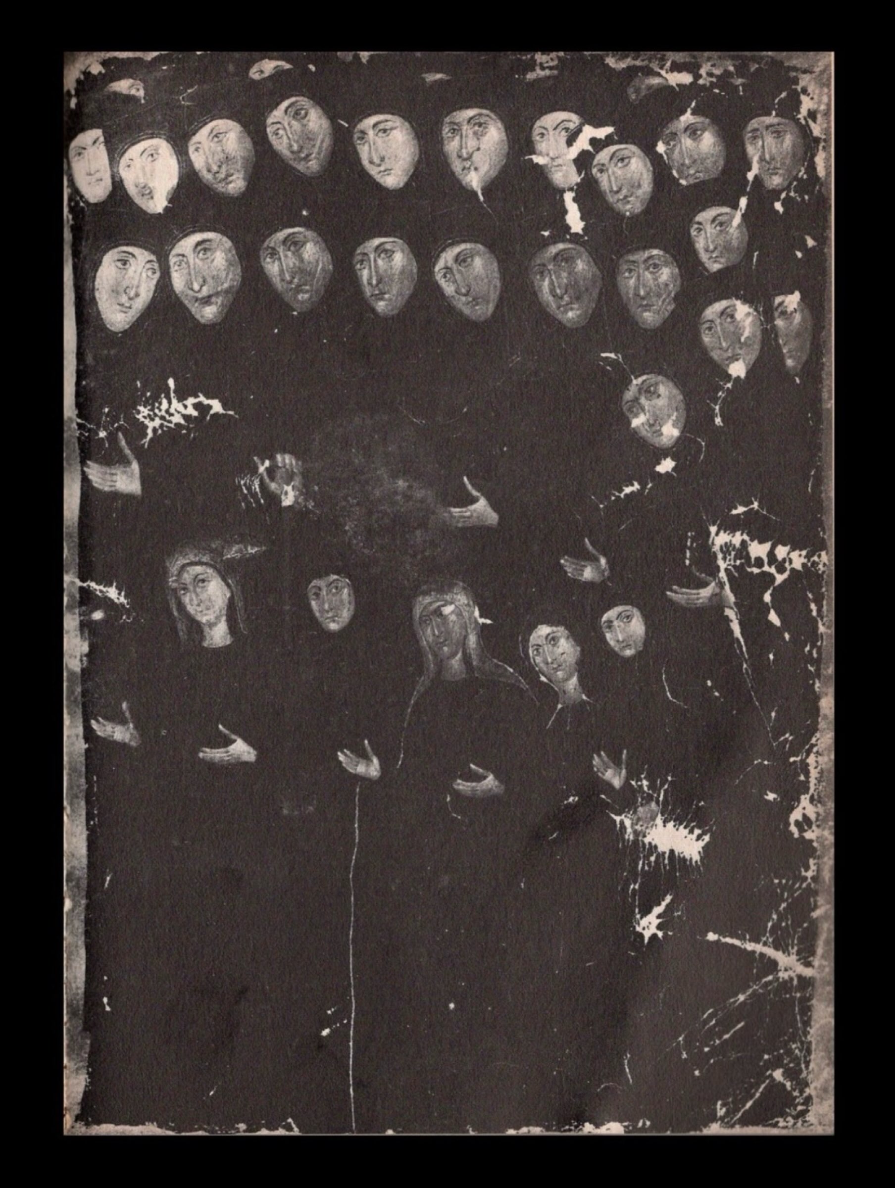 A group of Constaninople nuns, from a manuscript produced in that city about 1400. Via @arasarchive #thezonezine